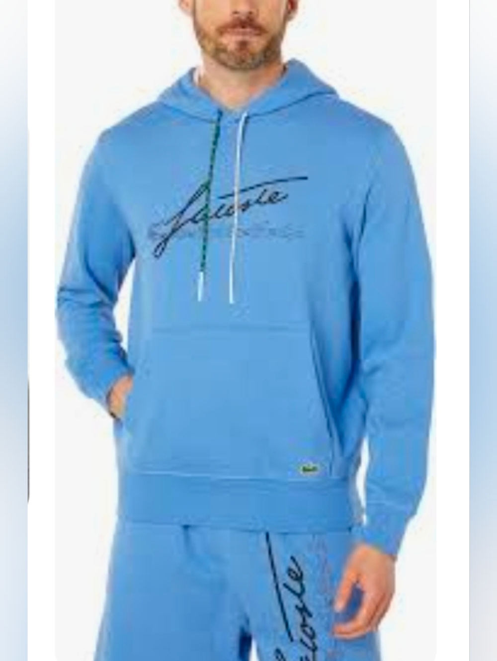 Lacoste flecked cotton-fleece Hoodie & Pants